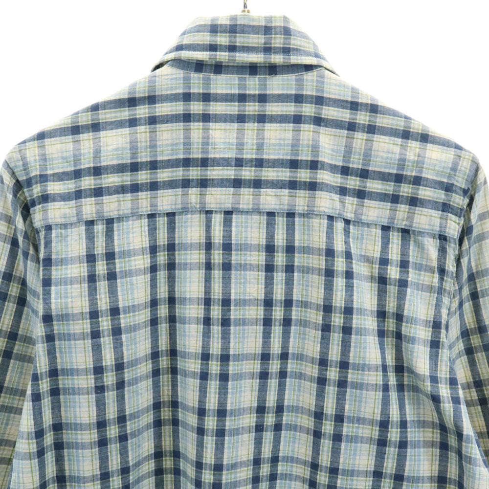 ニードルズ 日本製 長袖 チェックシャツ S ブルー系 Needles メンズ
