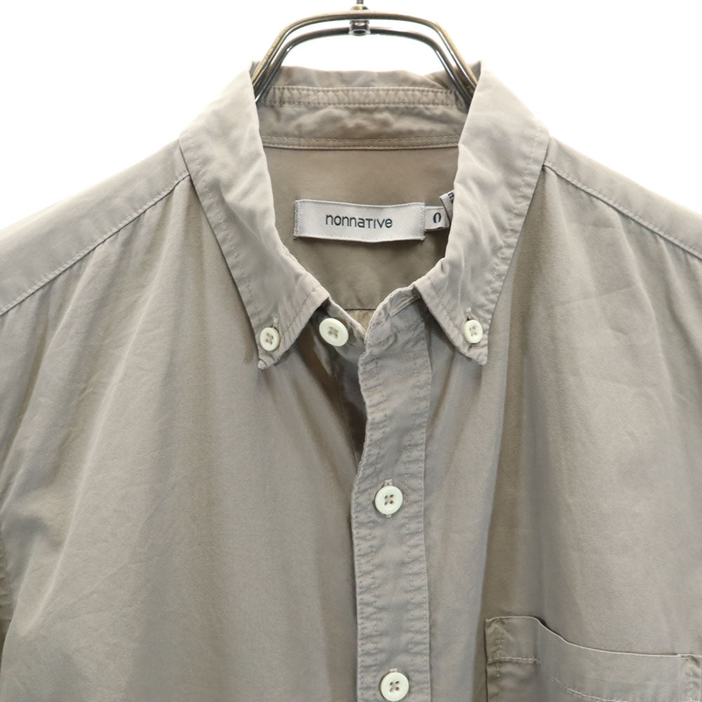 nonnative ノンネイティブ 日本製 長袖 ボタンダウンシャツ 0 グレー メンズ