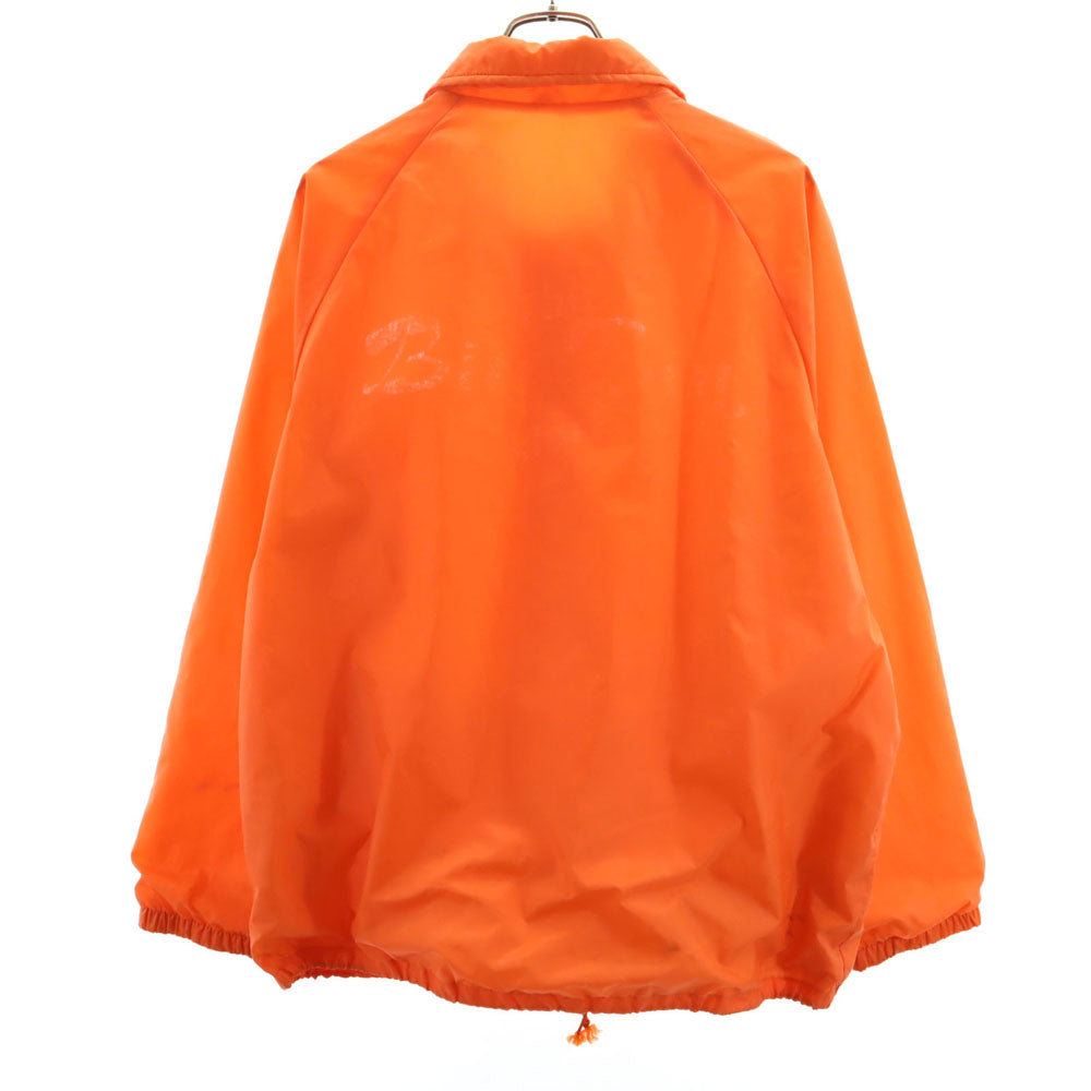 80s 教師びんびん物語 日本製 ナイロン ヴィンテージ プリント コーチジャケット オレンジ メンズ