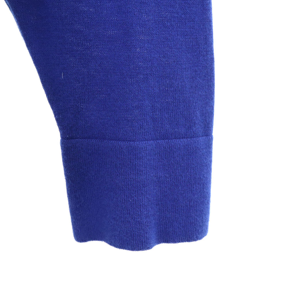 ジャンポールゴルチェ ボーダー柄 長袖 Vネック コットン セーター 38 ブルー系 レディース