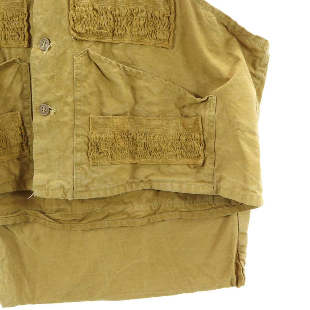 VINTAGE ヴィンテージ 40s 50s ハンティング ベスト イエロー系 メンズ