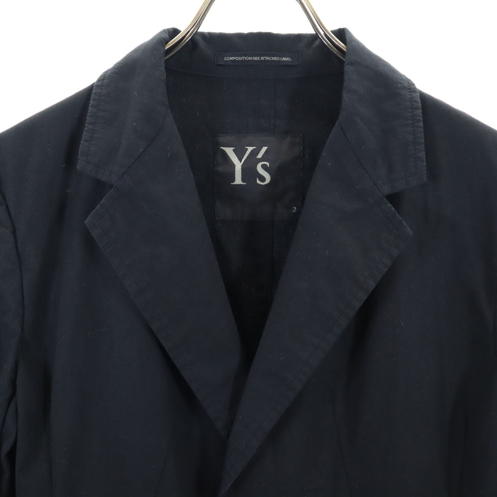 ワイズ 日本製 リネンブレンド テーラードジャケット 2 ブラック Y's レディース
