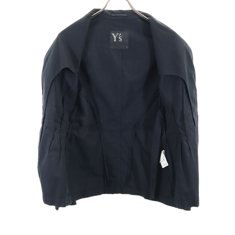 ワイズ 日本製 リネンブレンド テーラードジャケット 2 ブラック Y's レディース