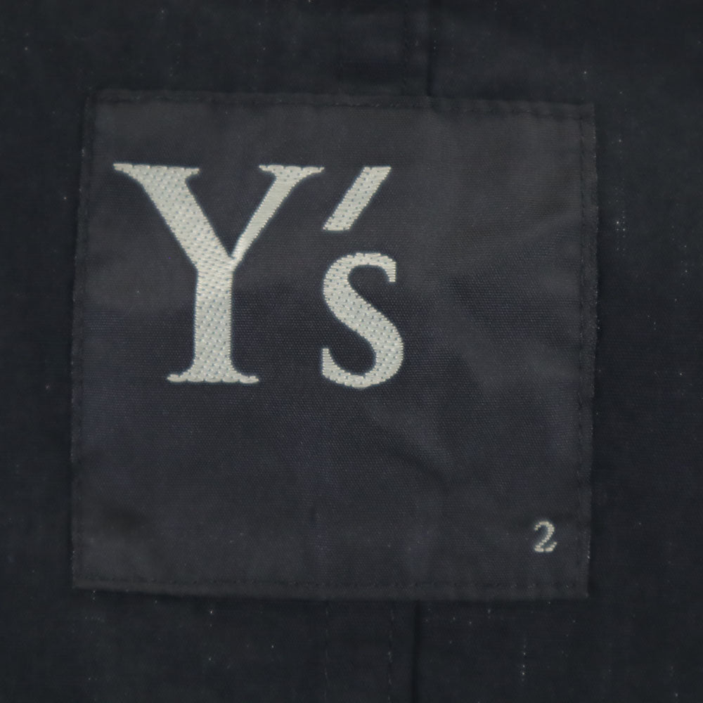 ワイズ 日本製 リネンブレンド テーラードジャケット 2 ブラック Y's レディース