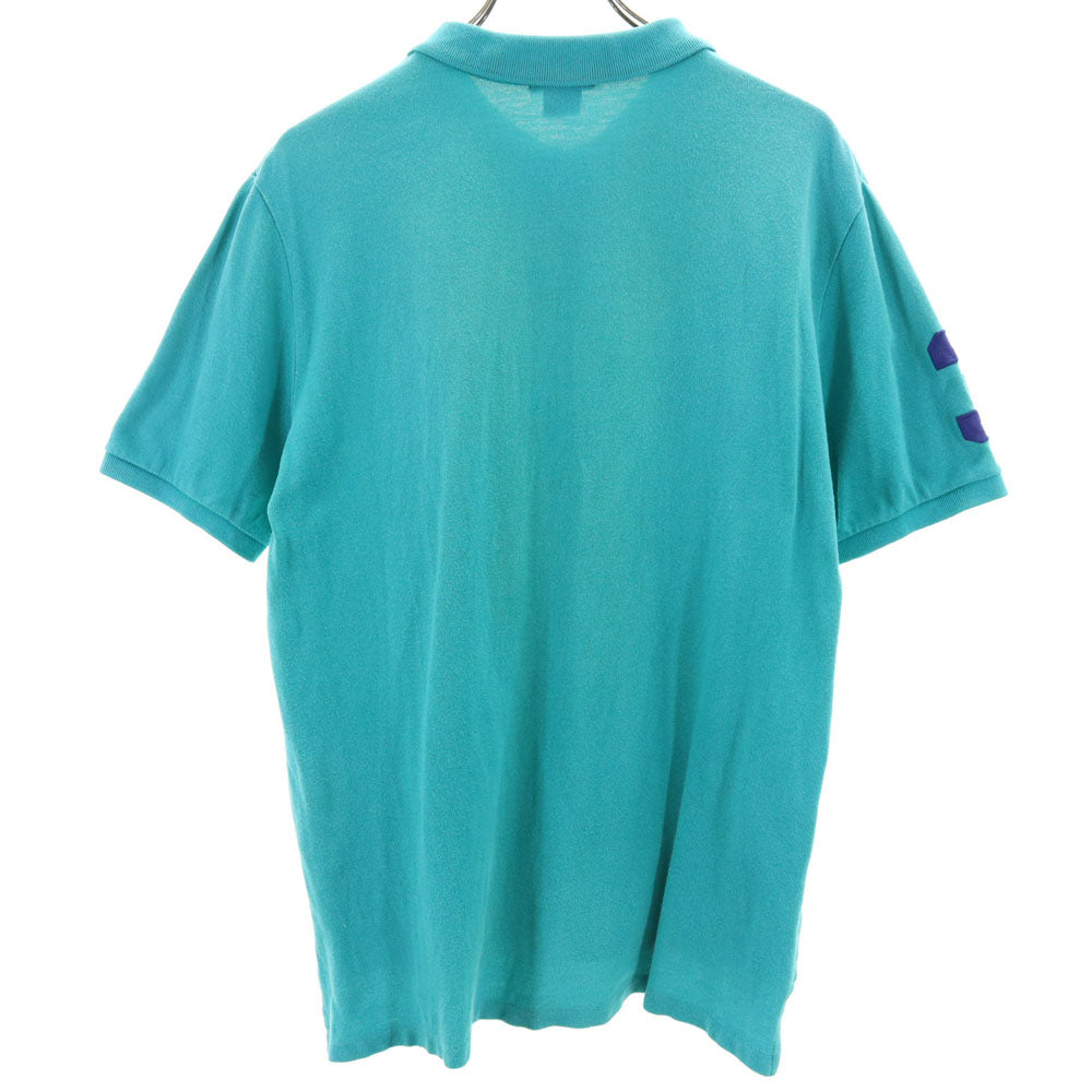 ポロバイラルフローレン ビッグポニー刺繍 半袖 ポロシャツ XL 18-20 ターコイズ系 Polo by Ralph Lauren 鹿の子 キッズ