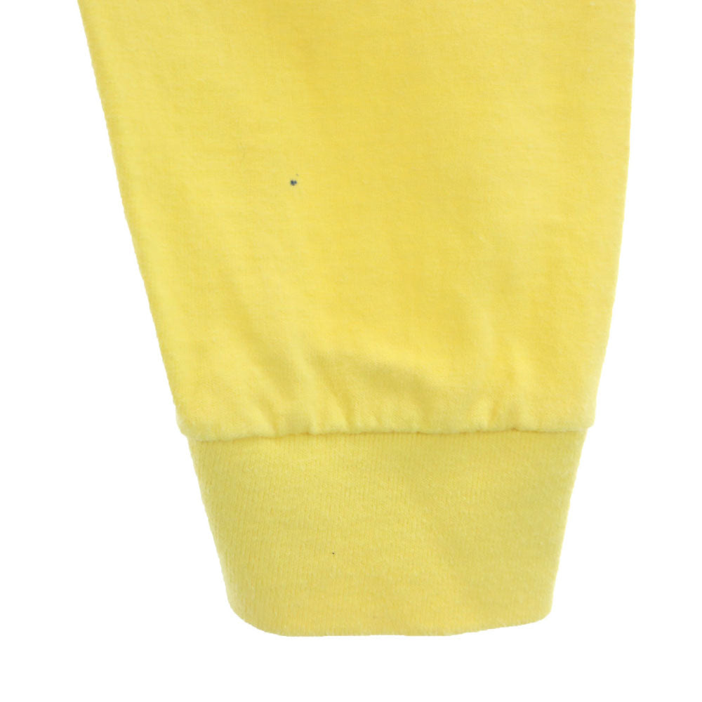 ファッキングオーサム × スラッシャー コラボ バックプリント 長袖 Tシャツ M イエロー THRASHER TRASH ロンT メンズ