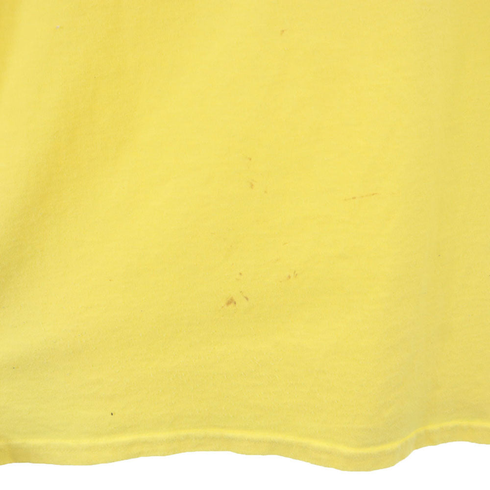 ファッキングオーサム × スラッシャー コラボ バックプリント 長袖 Tシャツ M イエロー THRASHER TRASH ロンT メンズ