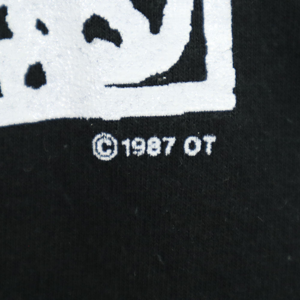 FRUIT OF THE LOOM フルーツオブザルーム 80s USA製 ヴィンテージ 半袖 Tシャツ M 黒 メンズ