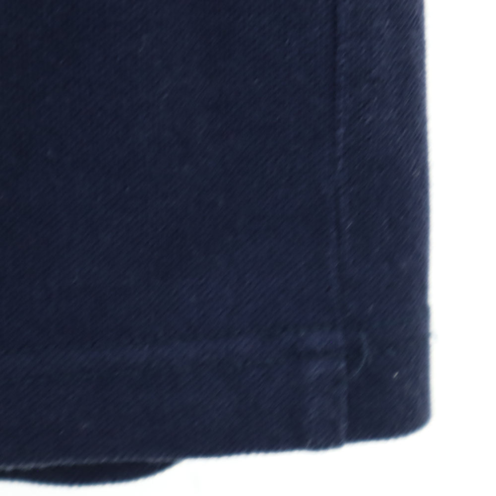 イヴサンローラン イタリア製 半袖 ポロシャツ M ネイビー YVES SAINT LAURENT 鹿の子地 メンズ