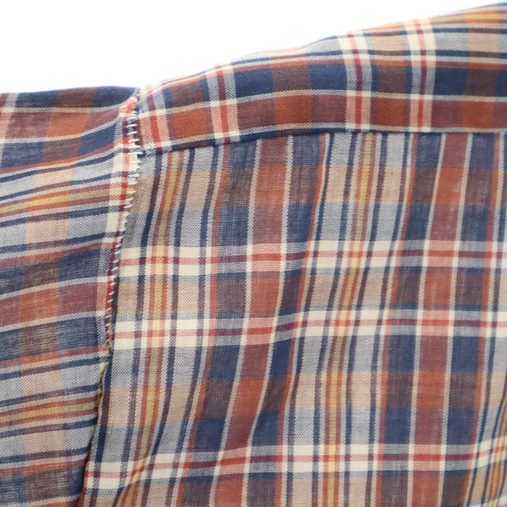 ジェーシーペニー 80s ヴィンテージ 長袖 チェックシャツ L レッド 他 JC PENNEY ガーゼ生地 メンズ