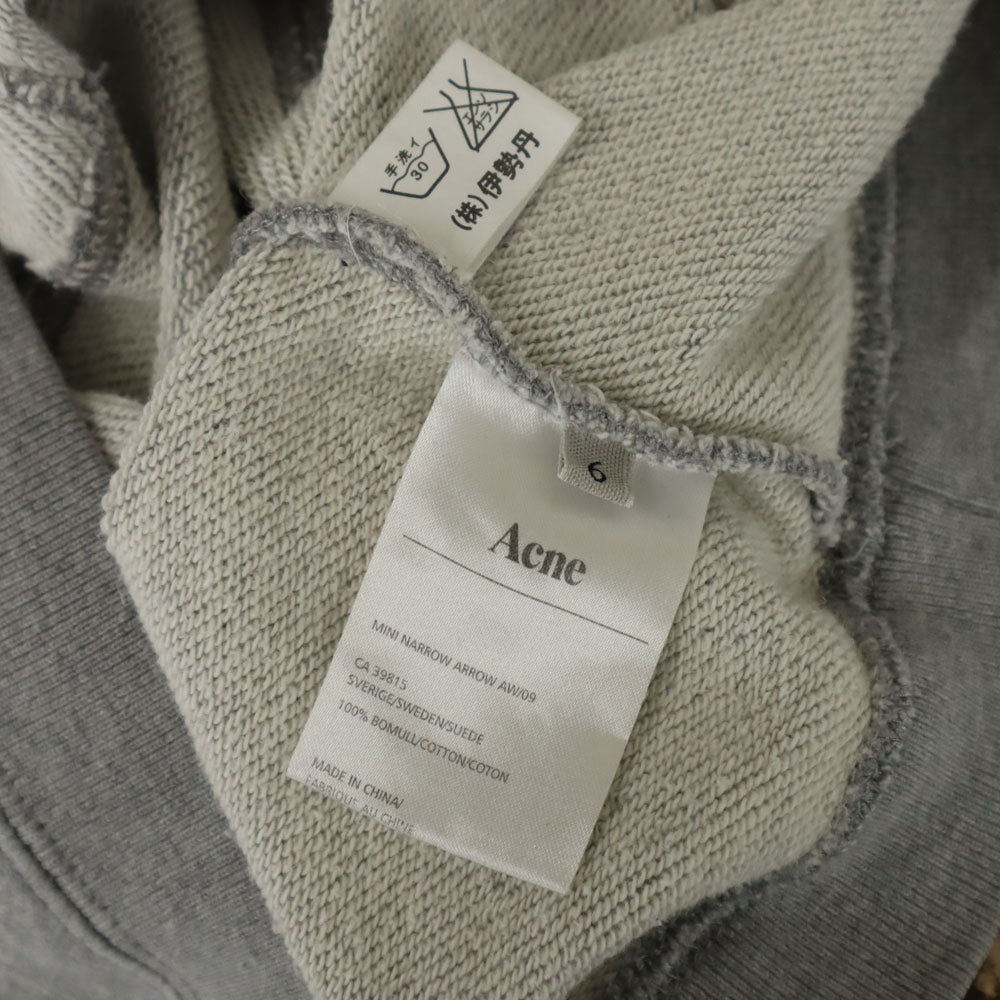 ACNE アクネ プリント 長袖 スウェット トレーナー 6 グレー キッズ