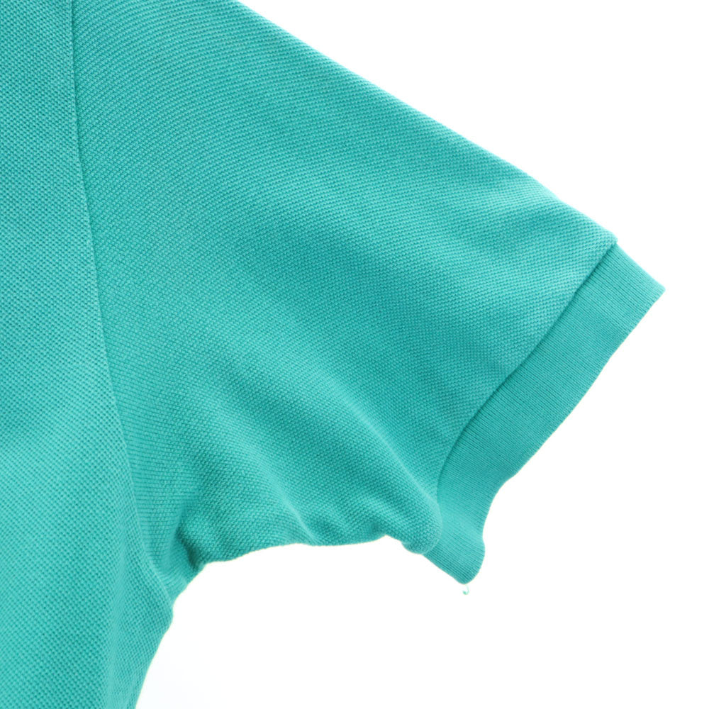 フレッドペリー 80s 90s オールド 半袖 ポロシャツ 42 エメラルドグリーン系 FRED PERRY 鹿の子 メンズ