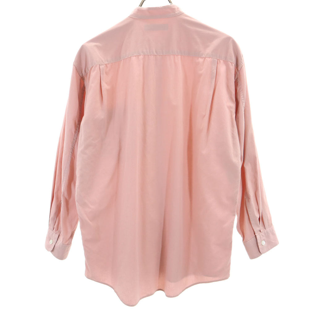 ISSEY MIYAKE イッセイミヤケ 日本製 長袖 バンドカラーシャツ 1 ピンク メンズ