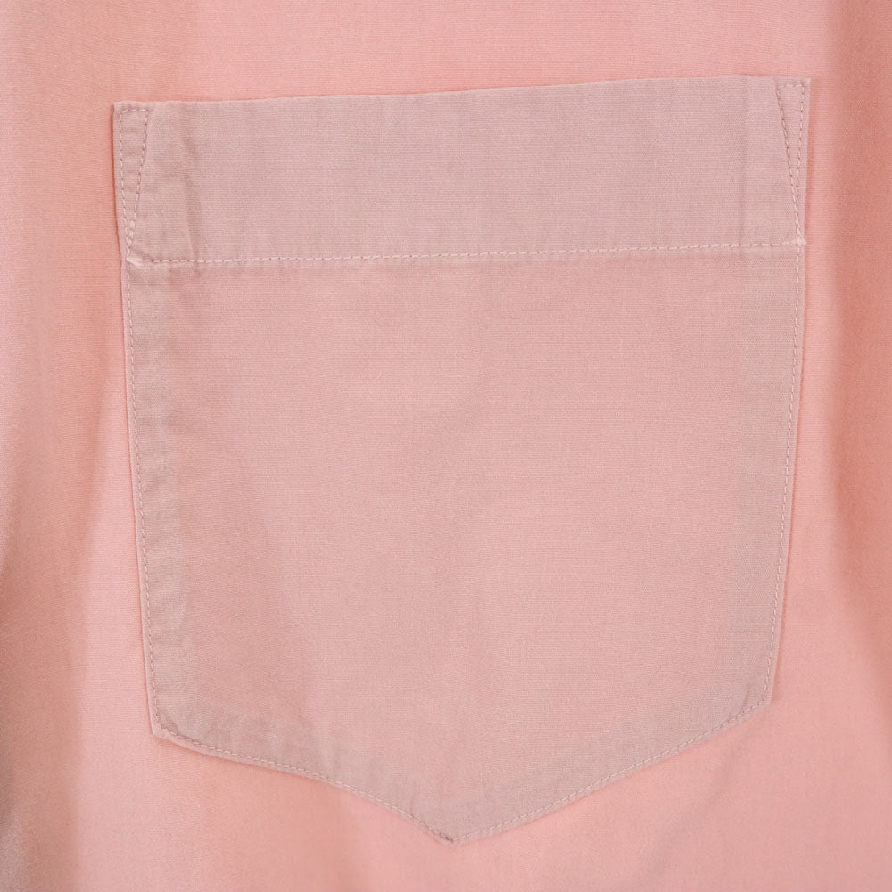 ISSEY MIYAKE イッセイミヤケ 日本製 長袖 バンドカラーシャツ 1 ピンク メンズ