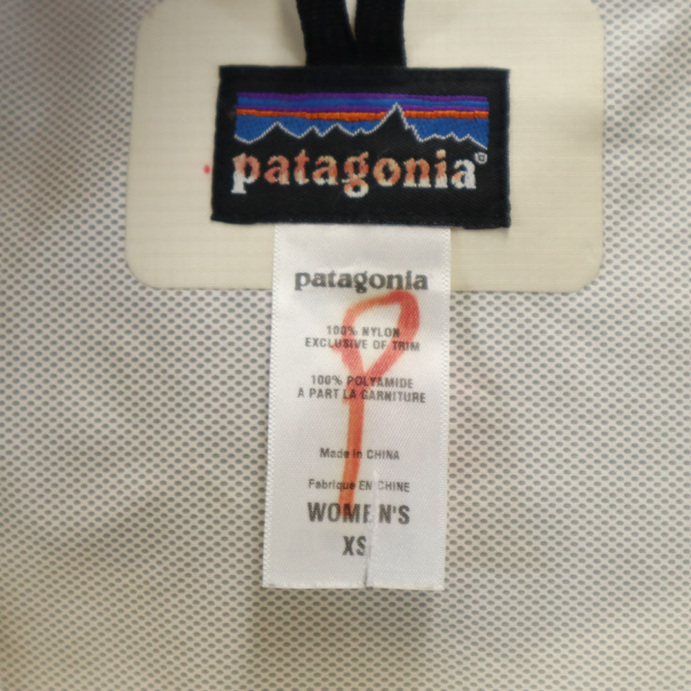 パタゴニア STY83805F0 アウトドアジャケット XS アイボリー系 patagonia フード レディース