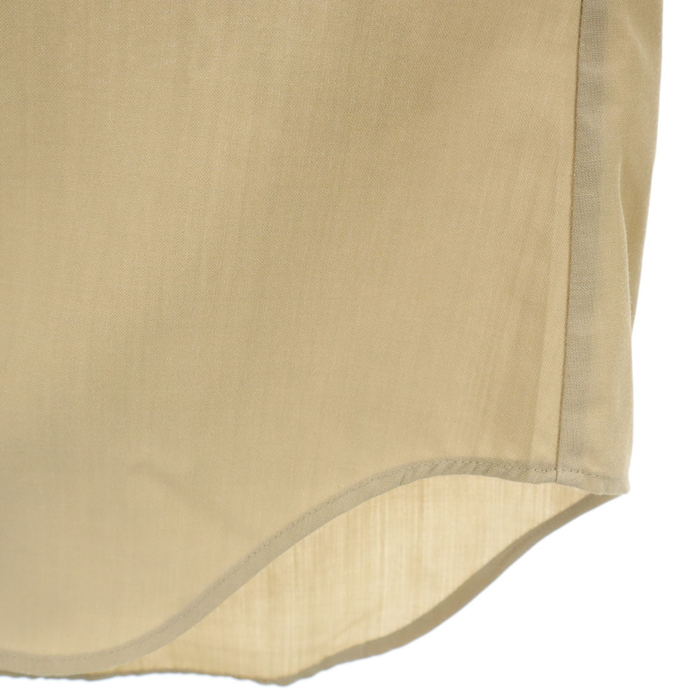 アメリカ軍 80s ウールブレンド DLA ヴィンテージ 長袖 ミリタリーシャツ 14 1/2×34 ベージュ系 US ARMY メンズ