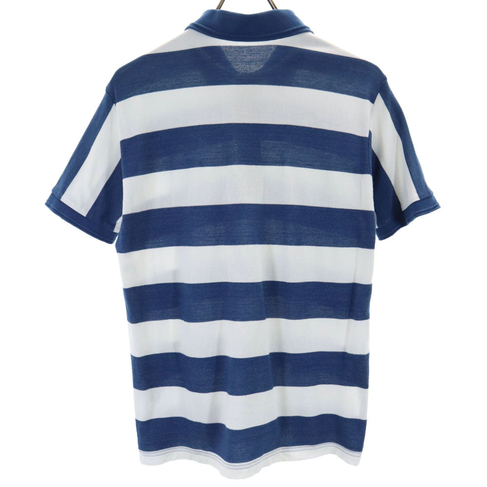 フレッドペリー ボーダー柄 半袖 ポロシャツ S ホワイト 他 FRED PERRY 鹿の子 メンズ