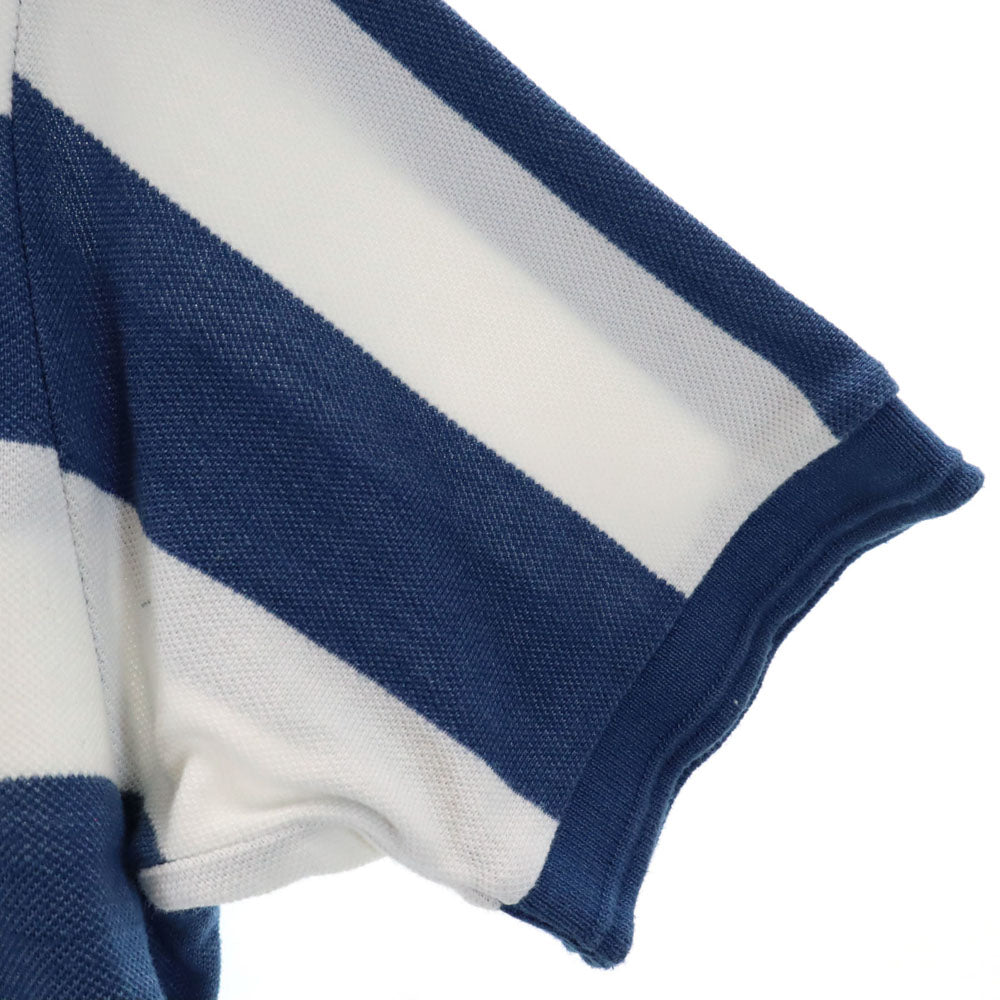 フレッドペリー ボーダー柄 半袖 ポロシャツ S ホワイト 他 FRED PERRY 鹿の子 メンズ