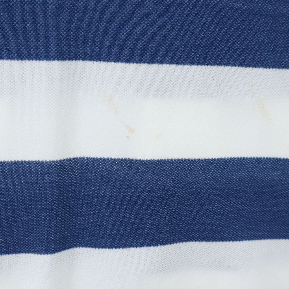 フレッドペリー ボーダー柄 半袖 ポロシャツ S ホワイト 他 FRED PERRY 鹿の子 メンズ