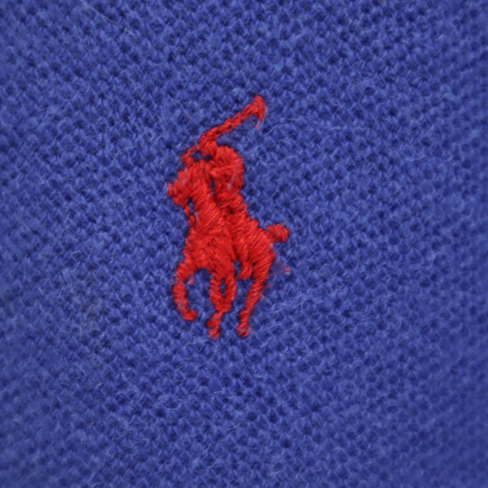 ポロバイラルフローレン 半袖 ポロシャツ M 青紫 Polo by Ralph Lauren 鹿の子 メンズ