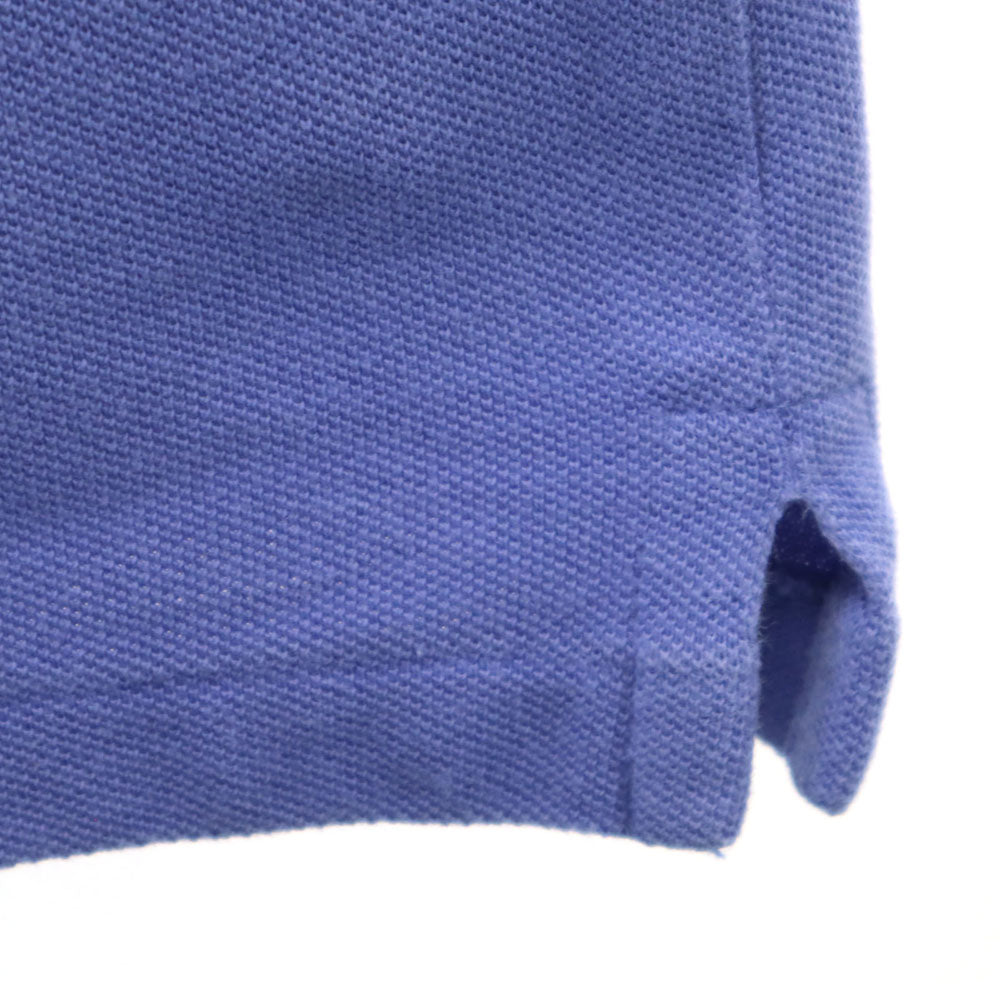 ポロラルフローレン 半袖 ポロシャツ S ホワイト POLO RALPH LAUREN グラデーション 鹿の子 CUSTOM FIT メンズ