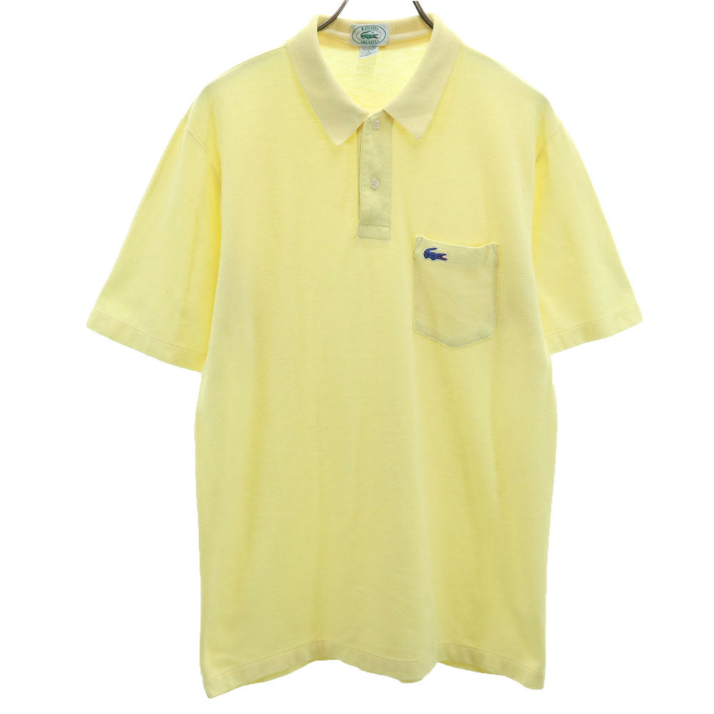 アイゾッドラコステ 90s オールド 半袖 ポロシャツ L イエロー IZOD LACOSTE メンズ