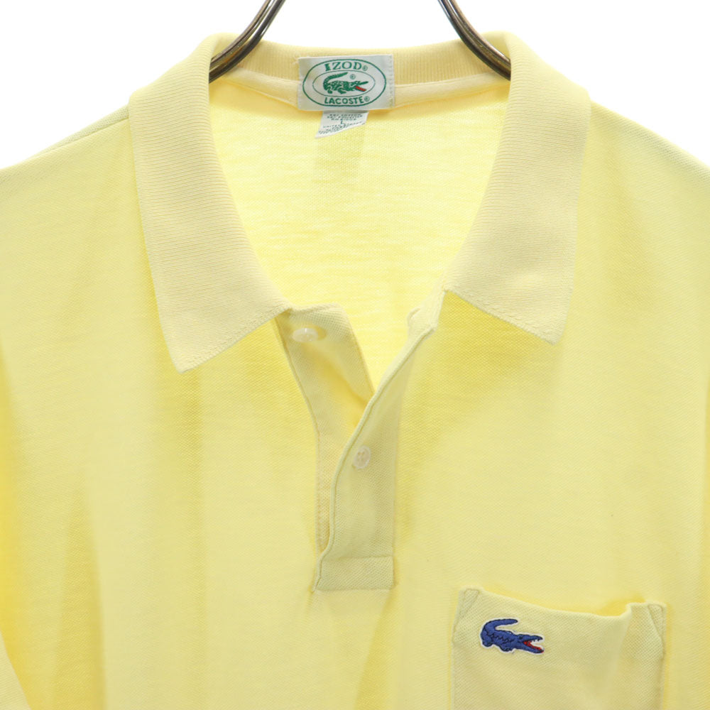 アイゾッドラコステ 90s オールド 半袖 ポロシャツ L イエロー IZOD LACOSTE メンズ