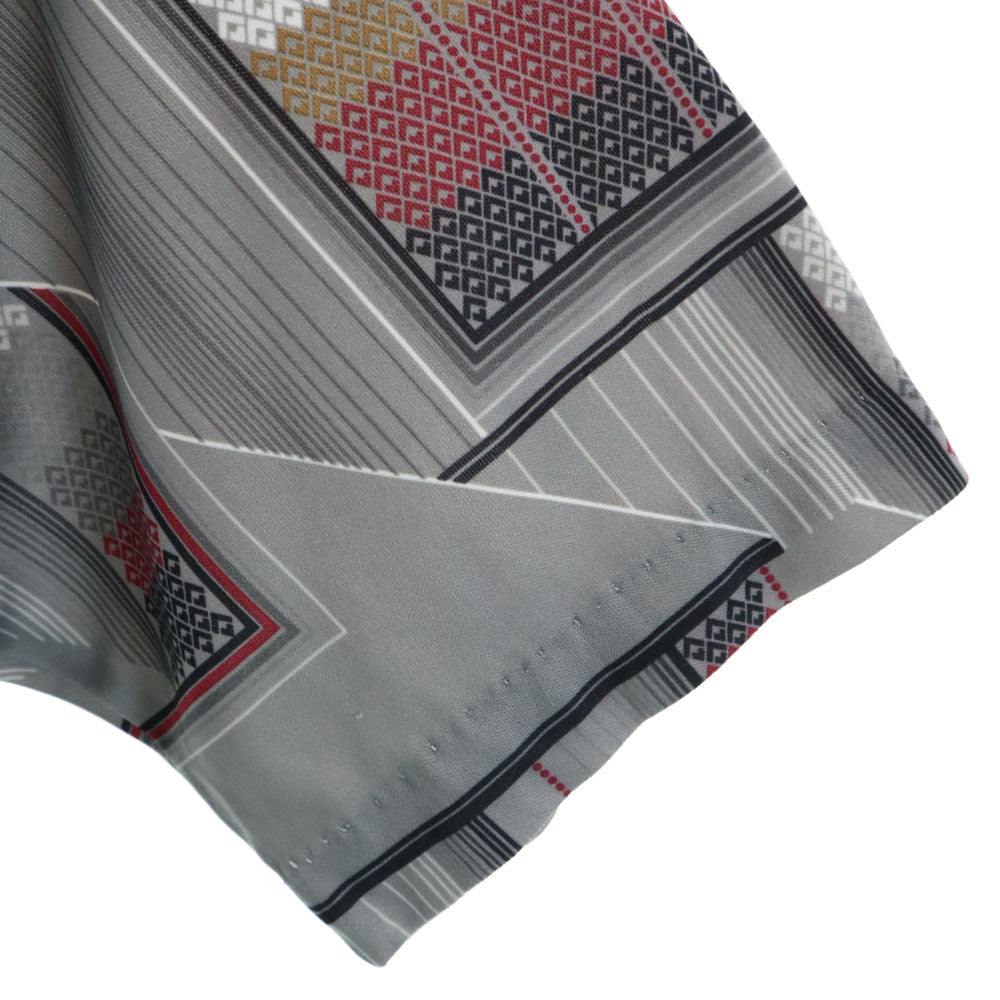 MARK FORE 70s USA製 ヴィンテージ 半袖 オープンカラー ポロシャツ L グレー メンズ