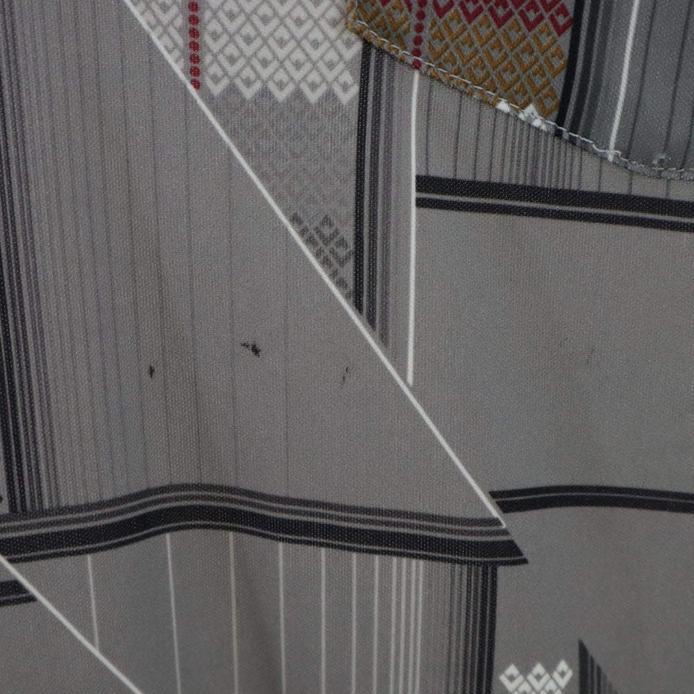 MARK FORE 70s USA製 ヴィンテージ 半袖 オープンカラー ポロシャツ L グレー メンズ