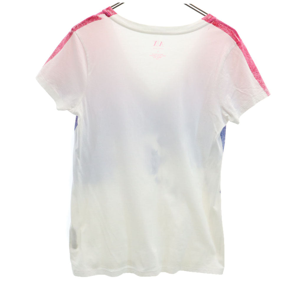 アルマーニエクスチェンジ 半袖 Vネック Tシャツ L 白系 ARMANI EXCHANGE メンズ