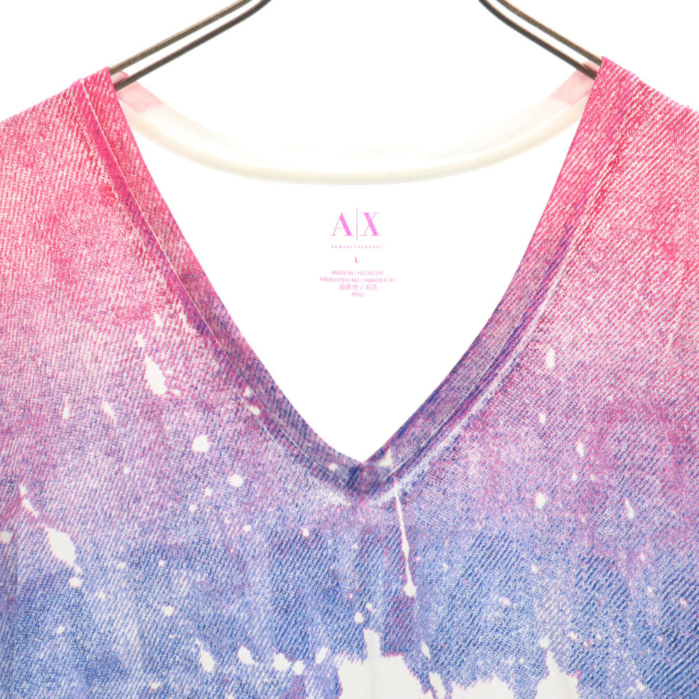 アルマーニエクスチェンジ 半袖 Vネック Tシャツ L 白系 ARMANI EXCHANGE メンズ