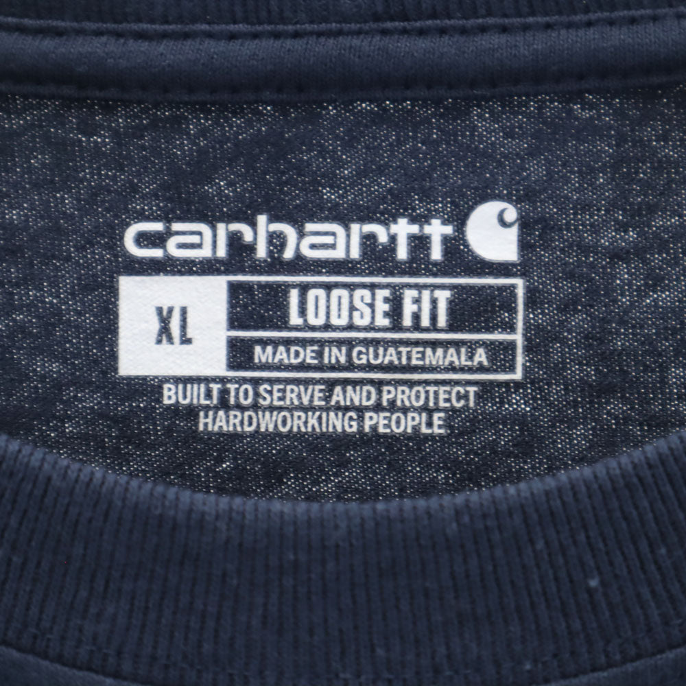カーハート 半袖 Tシャツ XL ネイビー Carhartt メンズ