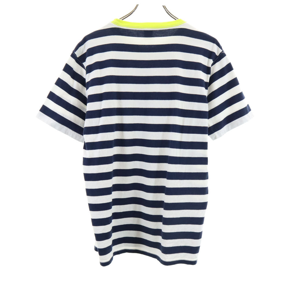 トミー ボーダー柄 半袖 Tシャツ L ホワイト×ネイビー TOMMY メンズ