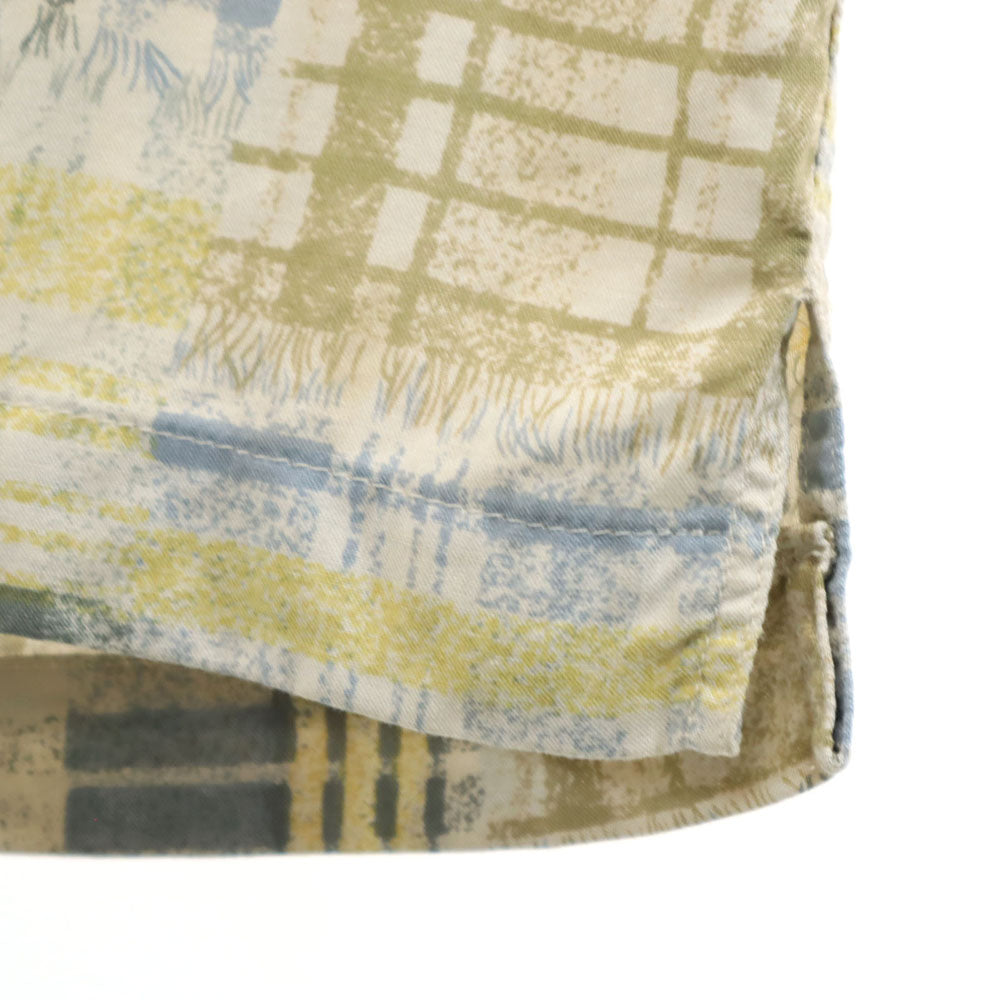 ユニクロ オールド チェック柄 半袖 シャツ M グレージュ他 UNIQLO メンズ