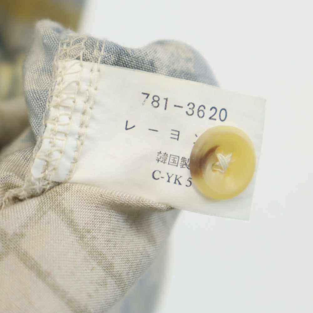 ユニクロ オールド チェック柄 半袖 シャツ M グレージュ他 UNIQLO メンズ