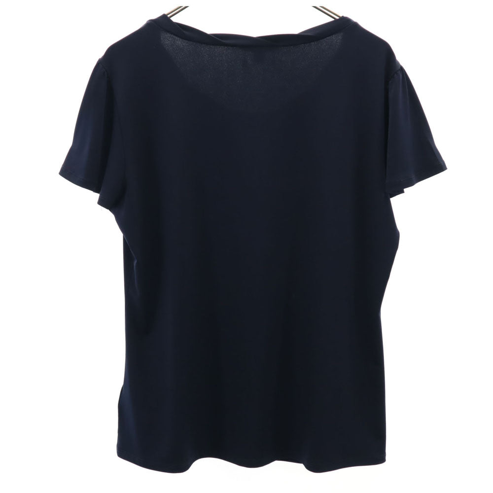 ブルックスブラザーズ 半袖 カットソー L ネイビー Brooks Brothers フレンチスリーブ レディース