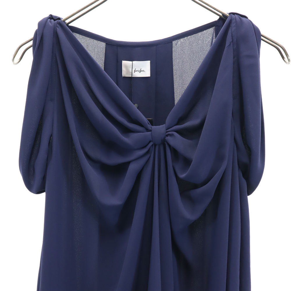 未使用 furfur ファーファー ノースリーブ プルオーバー ブラウス F ネイビー メンズ