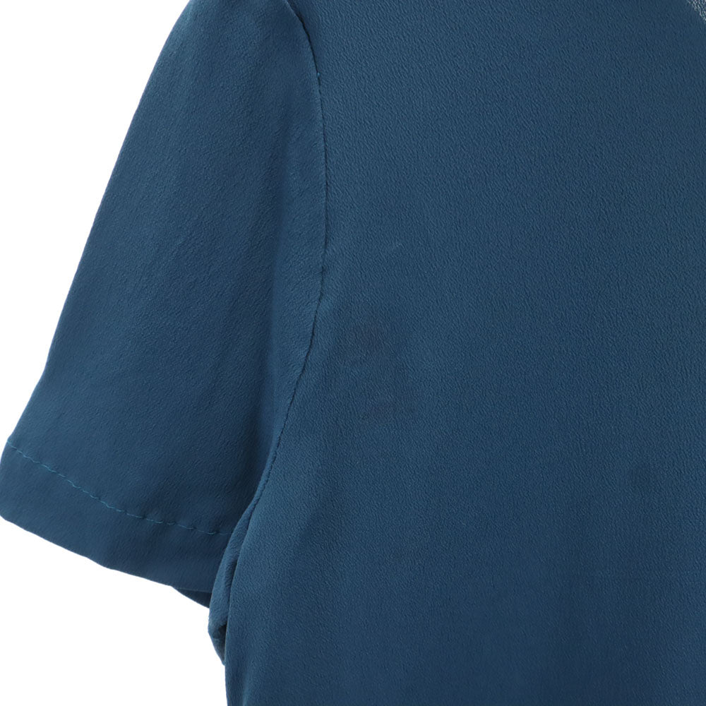 MARNI マルニ イタリア製 半袖 アシンメトリー ブラウス 38 青緑系 変形 メンズ