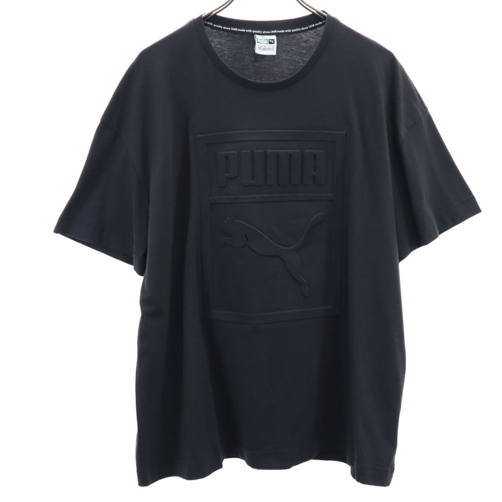 プーマ エンボスド プリント 半袖 Tシャツ M ブラック PUMA メンズ