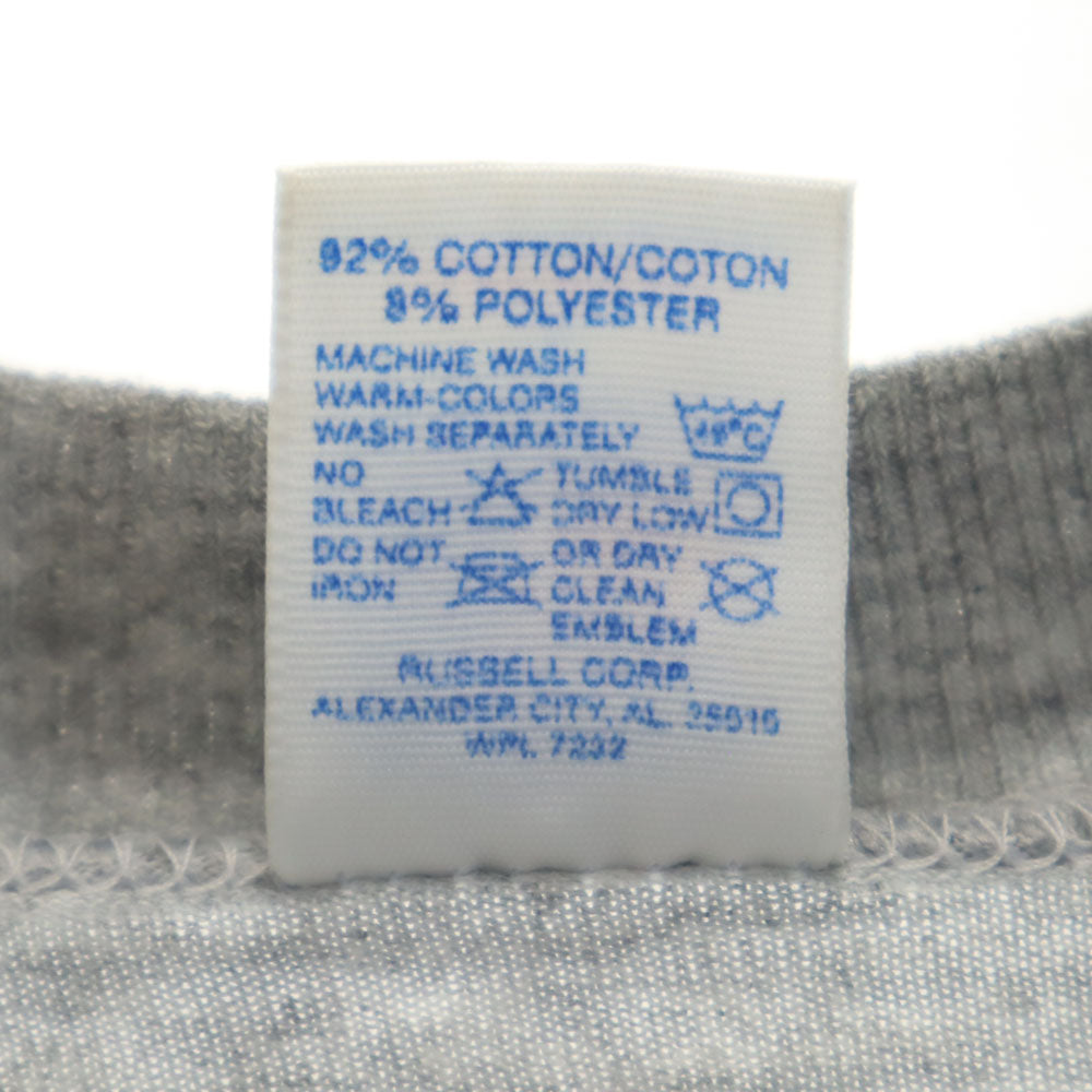 RUSSELL ATHLETIC ラッセルアスレチック 90s USA製 オールド プリント 半袖 Tシャツ L グレー メンズ