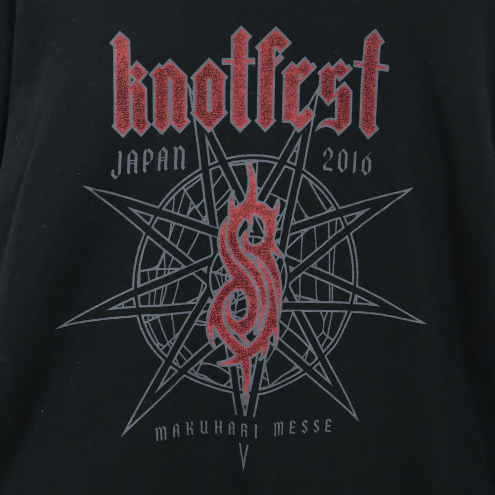 プリントスター ノットフェス 2016 半袖 Tシャツ L ブラック Printstar KNOT FEST メンズ