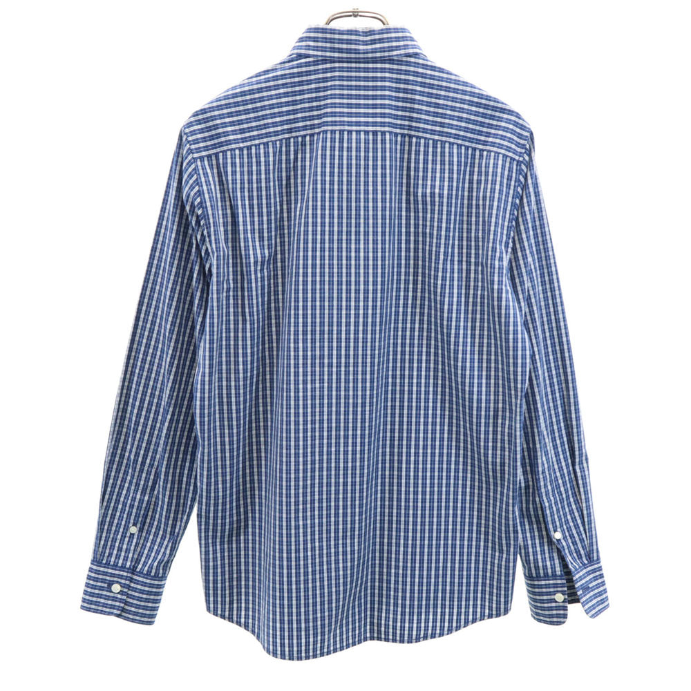 アーペーセー チェック柄 長袖 ボタンダウンシャツ S ネイビー系 A.P.C. メンズ