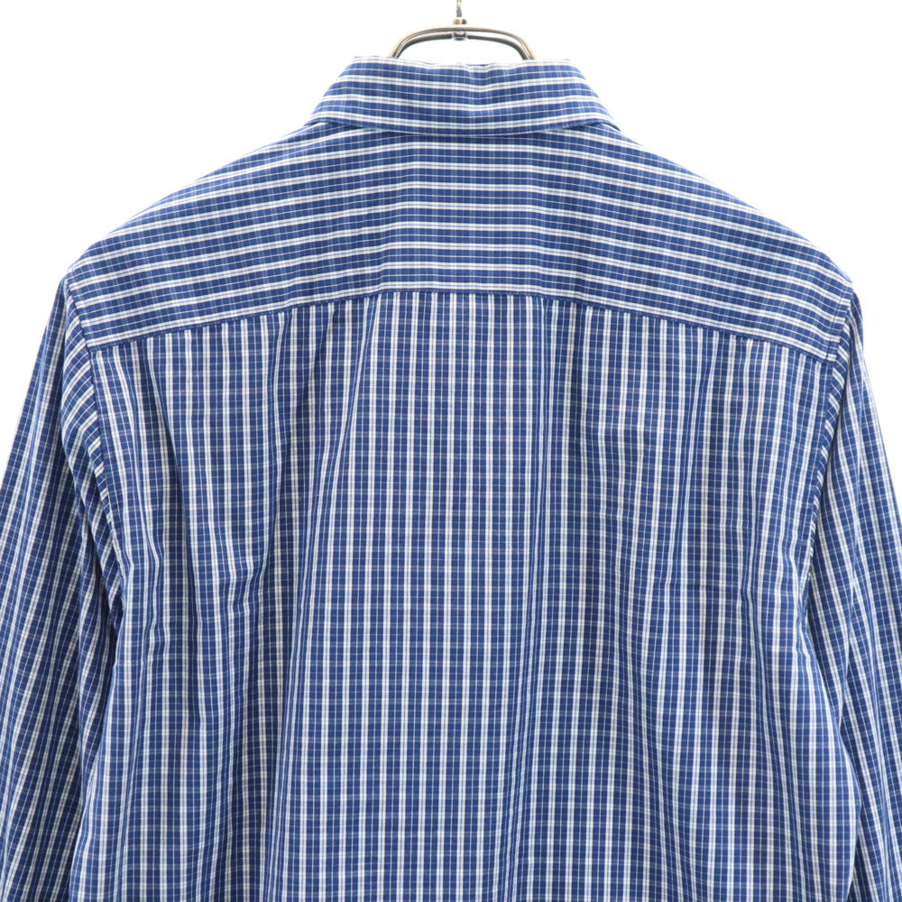 アーペーセー チェック柄 長袖 ボタンダウンシャツ S ネイビー系 A.P.C. メンズ