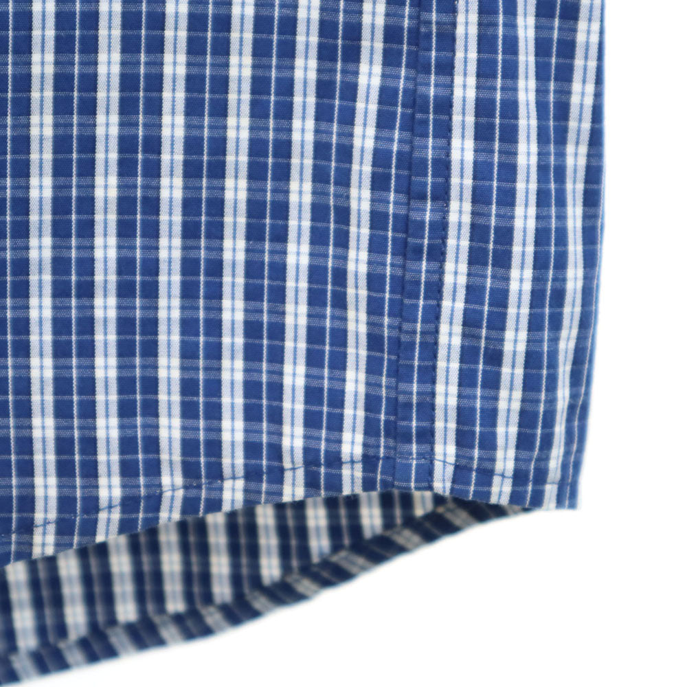 アーペーセー チェック柄 長袖 ボタンダウンシャツ S ネイビー系 A.P.C. メンズ