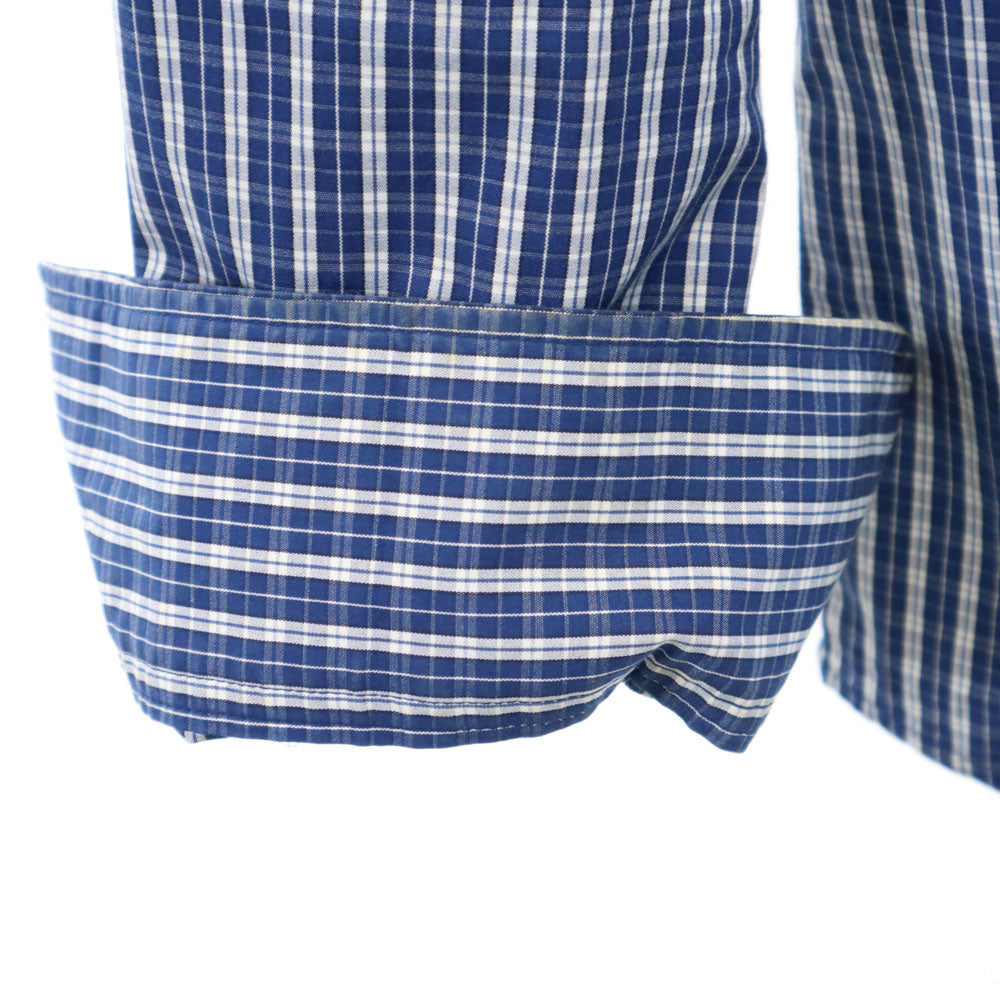 アーペーセー チェック柄 長袖 ボタンダウンシャツ S ネイビー系 A.P.C. メンズ