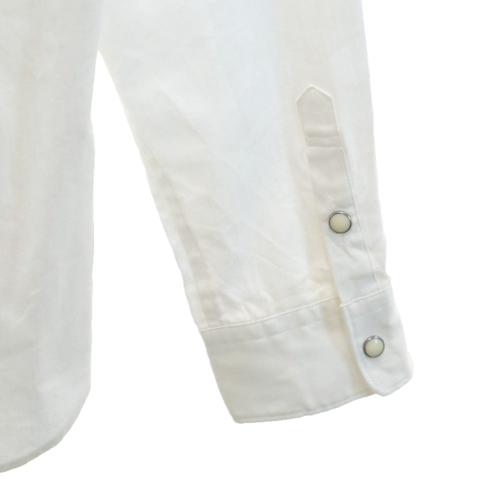 TOGA トーガ 日本製 長袖 ウエスタンシャツ 48 ホワイト メンズ