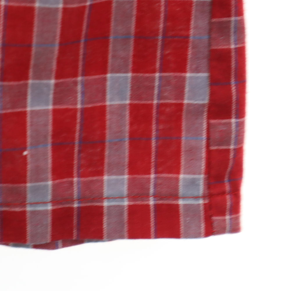 ARROW アロー 70s 80s ヴィンテージ チェック柄 長袖 ボタンダウンシャツ L レッド 他 SPORT メンズ