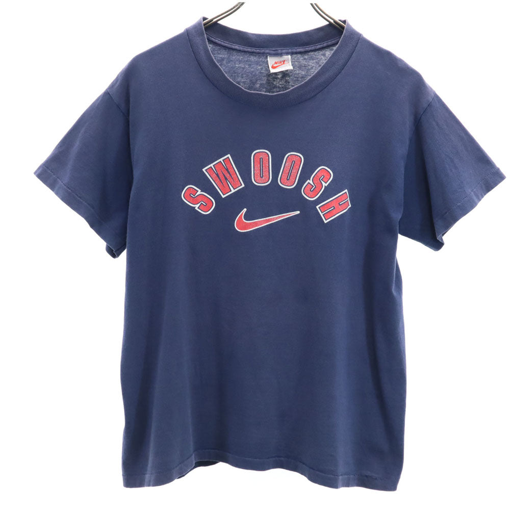 ナイキ 90s USA製 オールド 半袖 シングルステッチ Tシャツ L ネイビー NIKE メンズ