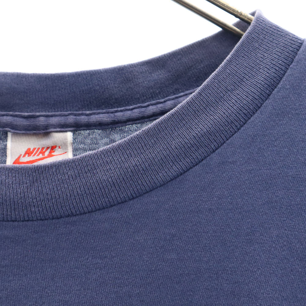 ナイキ 90s USA製 オールド 半袖 シングルステッチ Tシャツ L ネイビー NIKE メンズ