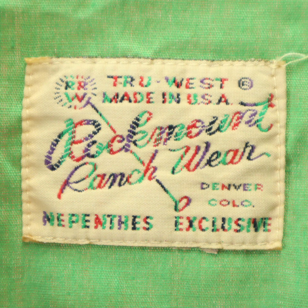 RockMount ロックマウント オールド 長袖 ウエスタンシャツ メンズ